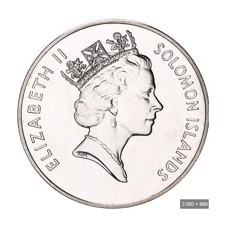DOLLAR Argent 925‰ 1998 ELIZABETH II - CONSERVATION de la NATURE - SOLOMON ISLANDS