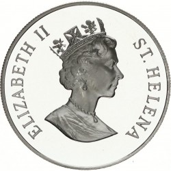 50 PENCE Argent 925‰ 1998 ELIZABETH II - CONSERVATION de la NATURE - ST HELENA