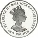 TWO POUNDS Argent 925‰ 1998 ELIZABETH II - CONSERVATION de la NATURE - BAILIWICK of GUERNESEY
