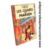 MAGNET en RELIEF avec SUPPORT BOIS - Les AVENTURES de TINTIN - Les CIGARES du PHARAON