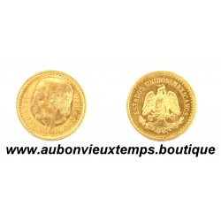 2 1/2 PESOS Or 900‰ 1945 MIGUEL HIDALGO - MEXIQUE