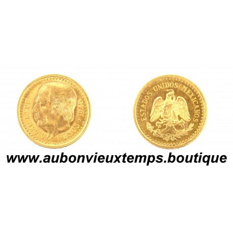 2 1/2 PESOS Or 900‰ 1945 MIGUEL HIDALGO - MEXIQUE