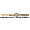 MONTRE FEMME CARREE GUESS Plaqué OR avec BRILLANTS SWAROVSKI - à QUARTZ