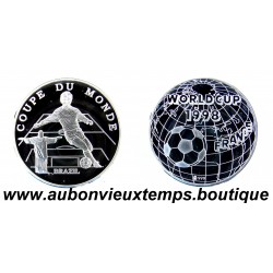 MEDAILLE MONETIFORME Argent 999‰ COUPE du MONDE 1998 FOOTBALL - FRANCE