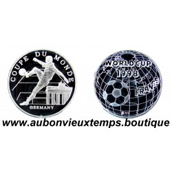 MEDAILLE MONETIFORME Argent 999‰ COUPE du MONDE 1998 FOOTBALL - FRANCE