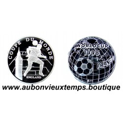 MEDAILLE MONETIFORME Argent 999‰ COUPE du MONDE 1998 FOOTBALL - FRANCE