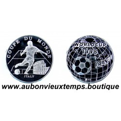MEDAILLE MONETIFORME Argent 999‰ COUPE du MONDE 1998 FOOTBALL - FRANCE