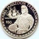 50 DOLLARS Argent 925‰ BE 1988 ELIZABETH II - ILES COOK - ABEL JANSZOON TASMAN