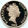 50 DOLLARS Argent 925‰ BE 1988 ELIZABETH II - ILES COOK - ABEL JANSZOON TASMAN