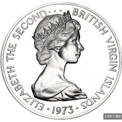 DOLLAR Argent 925‰ BE 1975 FM ELIZABETH II - ILES VIERGES