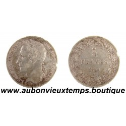 5 FRANCS Argent 1849 LEOPOLD 1er TETE LAUREE - BELGIQUE
