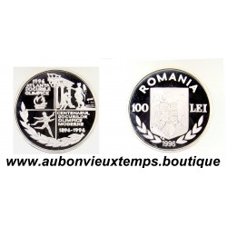 100 LEI Argent 925‰ 1996 ATLANTA JO CURILE OLIMPICE - ROUMANIE
