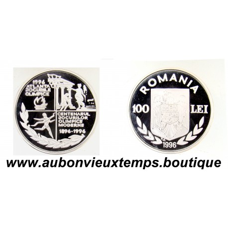 100 LEI Argent 925‰ 1996 ATLANTA JO CURILE OLIMPICE - ROUMANIE