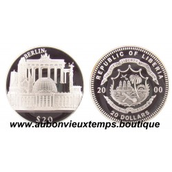 20 DOLLARS ARGENT BERLIN - LIBERIA 2000