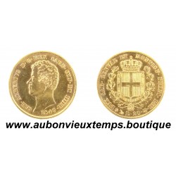20 LIRE OR 900 ‰ 1849 CHARLES ALBERT - SARDAIGNE - ITALIE