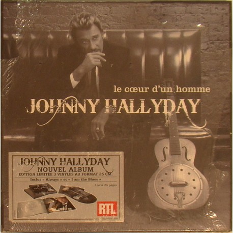 COFFRET 25 CM '' LE COEUR D'UN HOMME '' - WARNER - NOVEMBRE 2007 - JOHNNY HALLYDAY