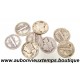 LOT 8 MONNAIES de 1 DIME Argent 900 ‰ LIBERTY - USA