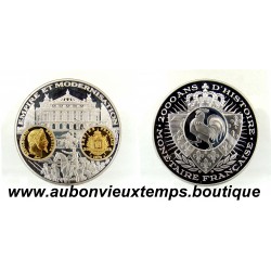 MONNAIE LINGOT Argent 999‰ - 2000 ANS d'HISTOIRE MONETAIRE FRANCAISE - EMPIRE et MODERNISATION