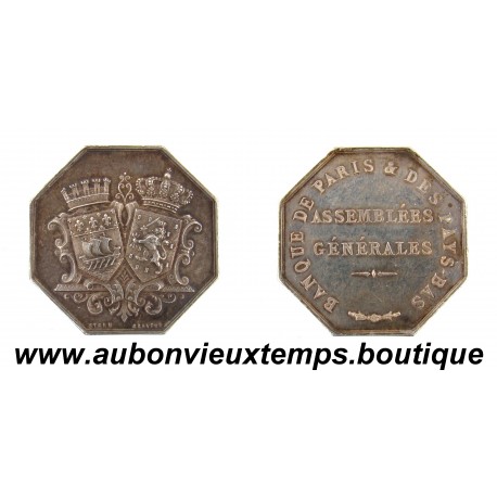 MEDAILLE Argent 950‰ ( Corne ) ASSEMBLE GENERALE - BANQUE de PARIS & des PAYS BAS