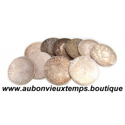 LOT 10 MONNAIES de 5 MARK Argent 625 ‰ ALLEMAGNE