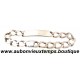 BRACELET GOURMETTE Argent 999 ‰ ( Poinçon MECAN )