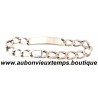 BRACELET GOURMETTE Argent 999 ‰ ( Poinçon MECAN )