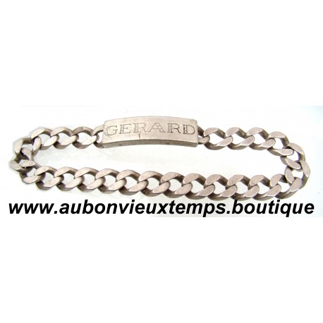 BRACELET GOURMETTE Argent 800 ‰ ( Poinçon CRABE )