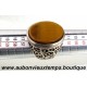 BAGUE Argent 925 ‰ ( Poinçon 925 ) avec OEIL de TIGRE