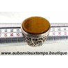 BAGUE Argent 925 ‰ ( Poinçon 925 ) avec OEIL de TIGRE