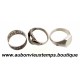 LOT de 3 BAGUES Argent 800 ‰ 
