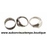 LOT de 3 BAGUES Argent 800 ‰ 