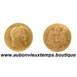 20 FRANCS Or 900‰ 1863 A NAPOLEON III