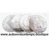 LOT 4 MONNAIES de 50 FRANCS Argent 900 ‰ HERCULE