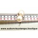BAGUE OR Blanc 585 ‰ ( 14 Carats ) avec PERLES