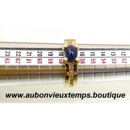BAGUE OR 585 ‰ ( 14 Carats ) avec LAPIS LAZULI