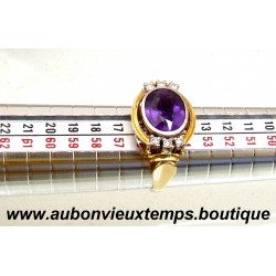 BAGUE OR 585 ‰ ( 14 Carats ) avec AMETHYSTE