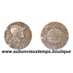 MEDAILLE Argent 1er Titre 950 ‰ ( Corne 1 ARGENT ) ND MARIANNE CASQUEE - PATRIA - Ao Rivet