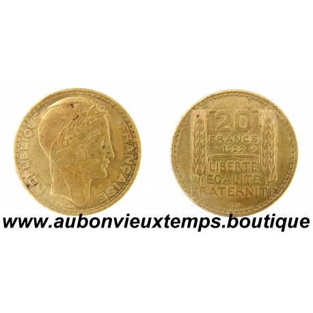 ESSAI 20 FRANCS Cupro-Alu 1929 TURIN