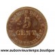 5 CENTIMES Bronze ND ( 1820 ) FABRIQUE du VAST