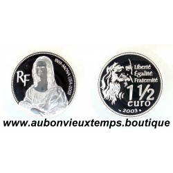 1 1/2 EURO Argent 900‰ BE 2003 MONA LISA