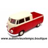 WELLY 1/38 TRANSPORTER T1 DOUBLE CABINE PICK-UP VOLKSWAGEN 1963 Réf : 43603