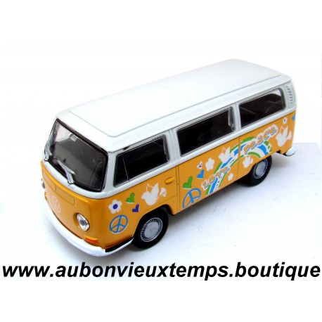 WELLY - NEX 1/38 VOLKSWAGEN TRANSPORTER COMBI BUS T2 1972 Réf : 42347