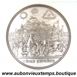 MEDAILLE Bronze plaquée Argent 1988 L’ÊTRE SUPRÊME - BICENTENAIRE de la REVOLUTION FRANCAISE