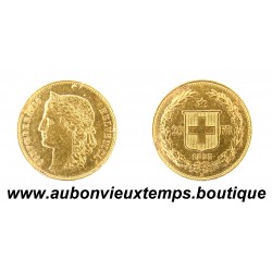 20 FRANCS OR 900 ‰ 1895 B SUISSE