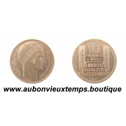 ESSAI 10 FRANCS Cupro-Nickel 1945 TURIN - GROSSE TETE et RAMEAUX LONGS