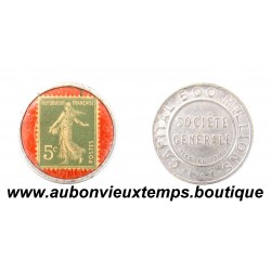 CAPITAL 500 MILLIONS ND ( 1920 - 1923 ) SOCIETE GENERALE - TIMBRE 5c SEMEUSE