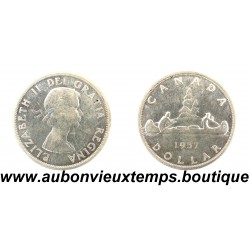 DOLLAR Argent 800‰ 1957 ELIZABETH II - CANADA