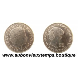 5 POUNDS 1999 MEMORY of DIANA - ELIZABETH II - ANGLETERRE