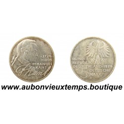5 MARK Argent 625‰ 1974 D I. KANT - ALLEMAGNE