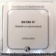 MEDAILLE Argent 999 ‰ BE ND ( 1978 ) HENRI IV